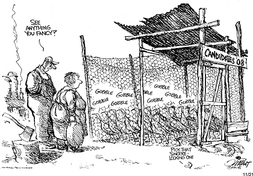 Pat Oliphant Comic Strip for November 21, 2007 
