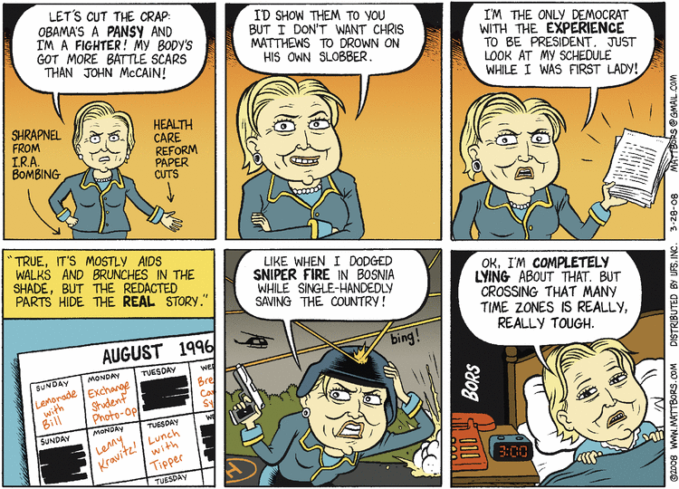 Matt Bors Comic Strip for March 28, 2008 