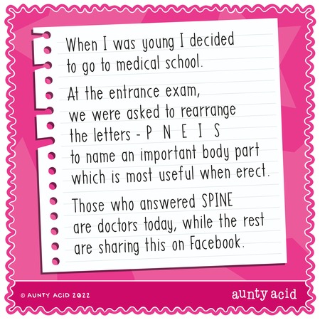 Aunty Acid Comic Strip for August 14, 2022 