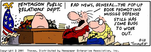 Frank and Ernest Comic Strip for August 18, 2001 