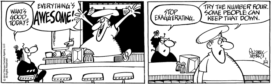 Broom Hilda Comic Strip for January 24, 2014 