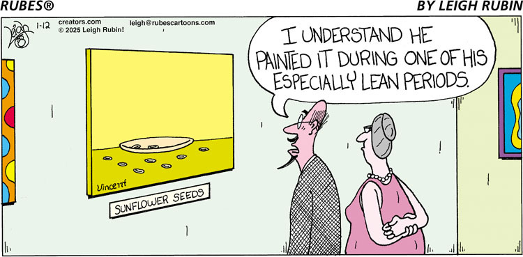 Rubes Comic Strip for January 12, 2025 