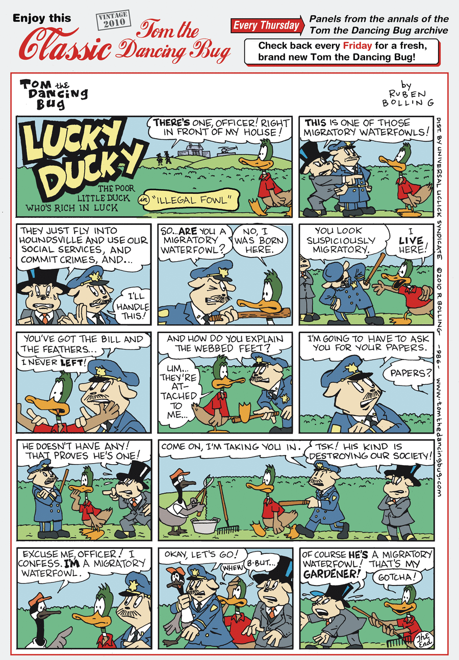 Tom the Dancing Bug Comic Strip for October 01, 2020 