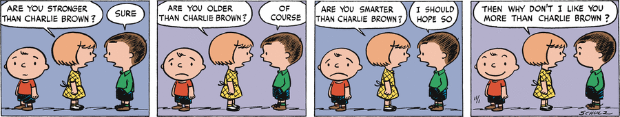 Peanuts Begins Comic Strip for December 03, 2023 