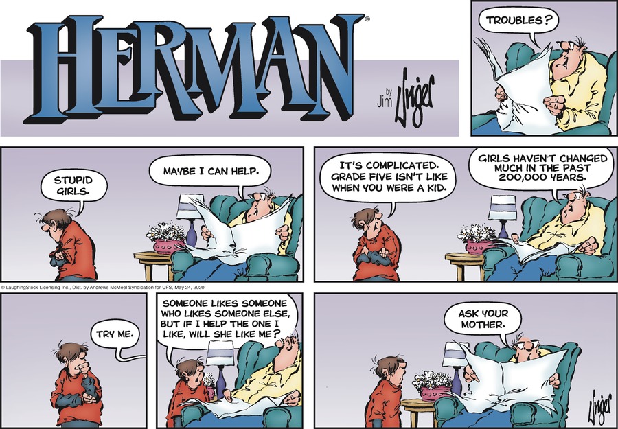 Herman by Jim Unger for May 24, 2020 - GoComics
