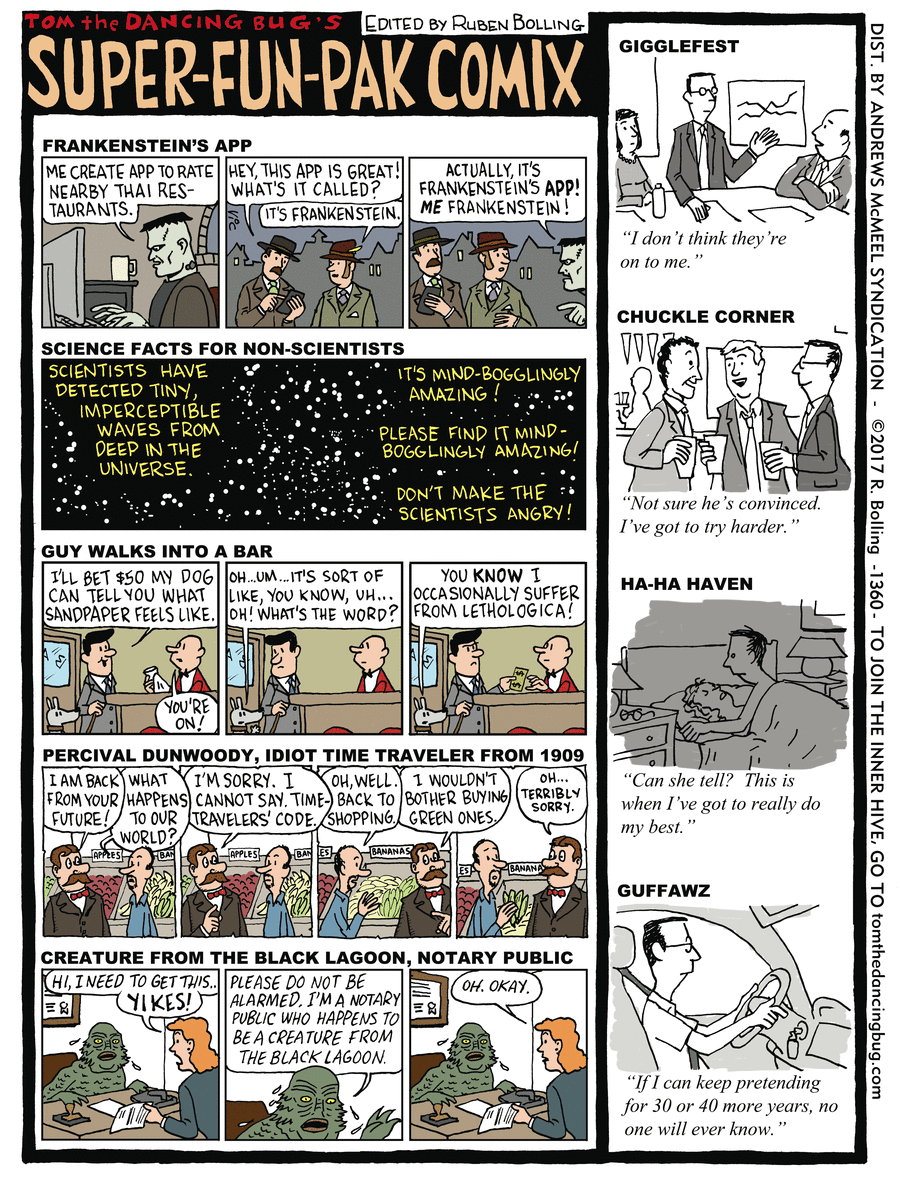 Tom the Dancing Bug Comic Strip for October 27, 2017 