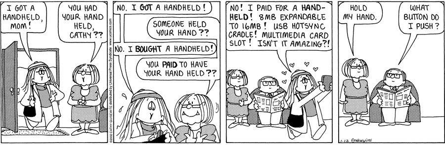 Cathy Classics Comic Strip for January 12, 2013 