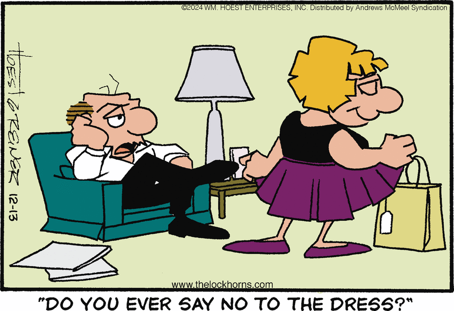 The Lockhorns Comic Strip for December 13, 2024 