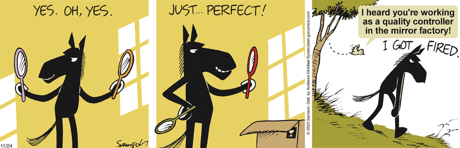 Dark Side of the Horse Comic Strip for November 24, 2023 