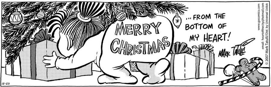 Heart of the City Comic Strip for December 25, 2013 