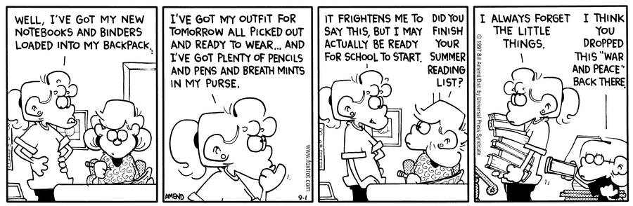 FoxTrot Comic Strip for September 01, 1997 