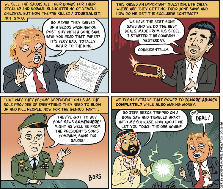 Matt Bors Comic Strip for October 16, 2018 