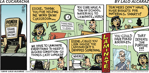 La Cucaracha Comic Strip for December 05, 2010 