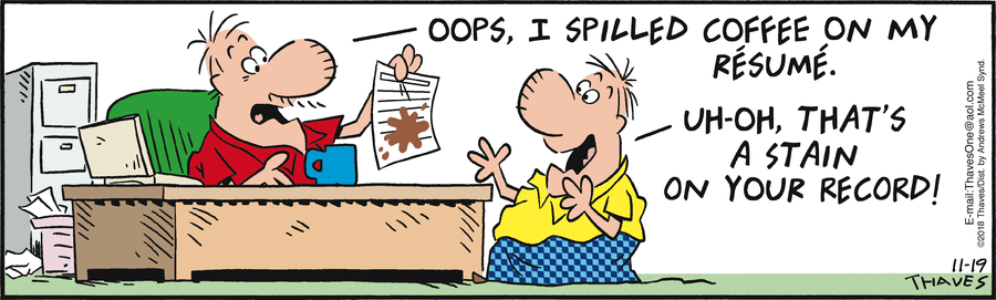 Frank and Ernest Comic Strip for November 19, 2018 