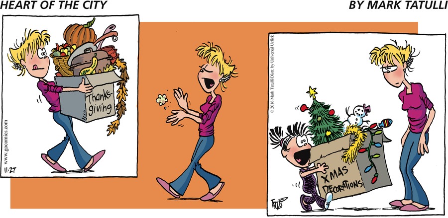 Heart of the City Comic Strip for November 27, 2016 