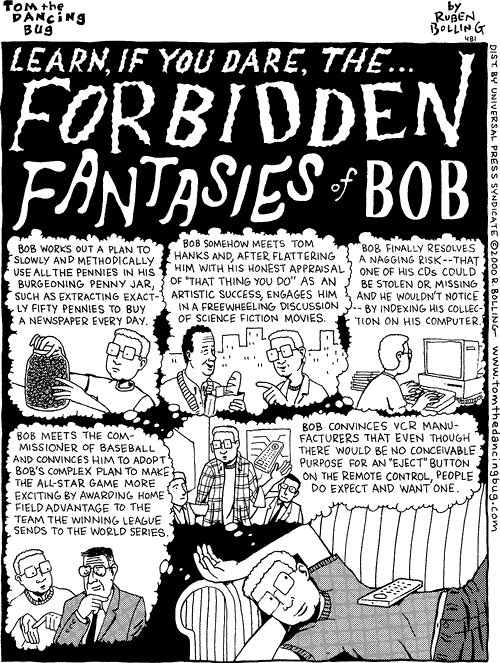 Tom the Dancing Bug Comic Strip for February 05, 2000 