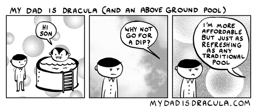 My Dad is Dracula Comic Strip for April 19, 2018 