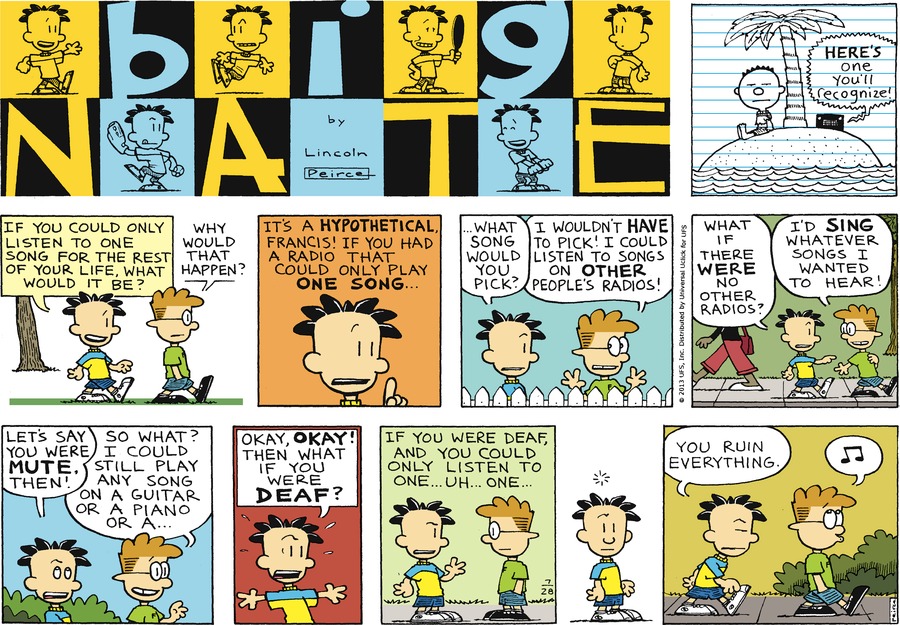 Big Nate Comic Strip for July 28, 2013 