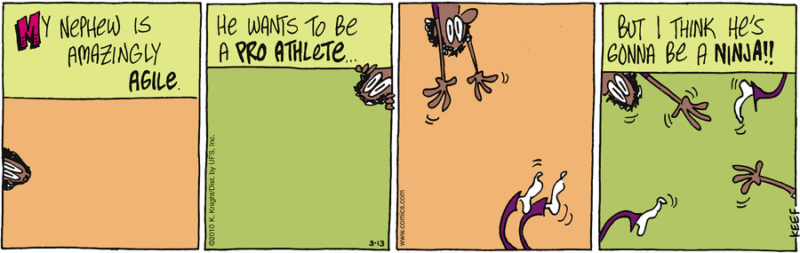 The Knight Life Comic Strip for March 13, 2010 