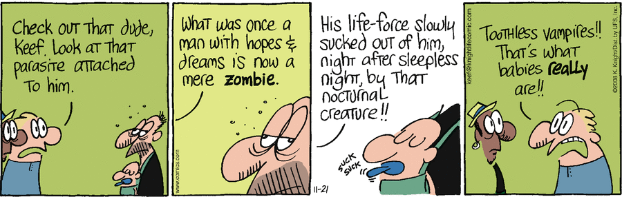 The Knight Life Comic Strip for November 21, 2008 