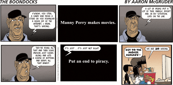 The Boondocks Comic Strip for April 15, 2012 