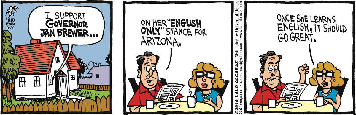 La Cucaracha Comic Strip for September 20, 2010 