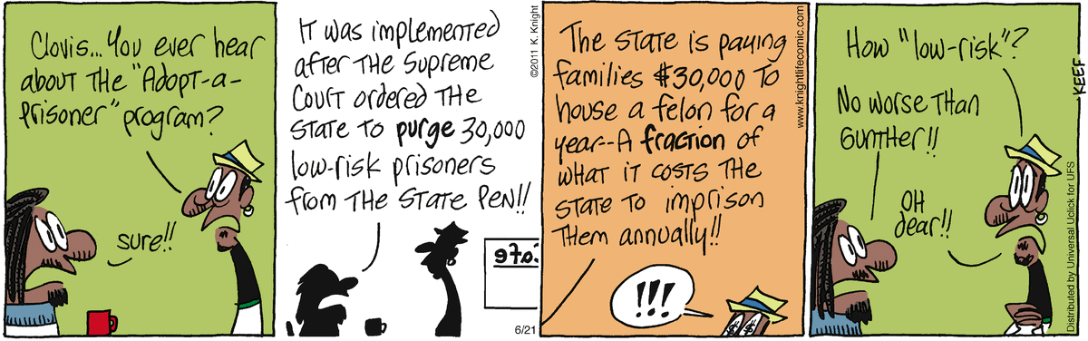 The Knight Life Comic Strip for June 21, 2011 
