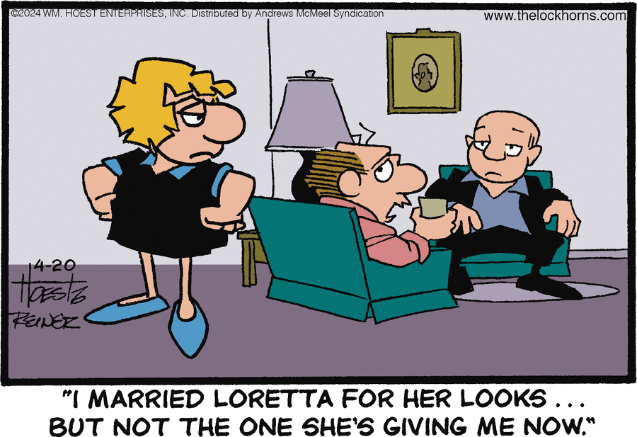The Lockhorns Comic Strip for April 20, 2024 