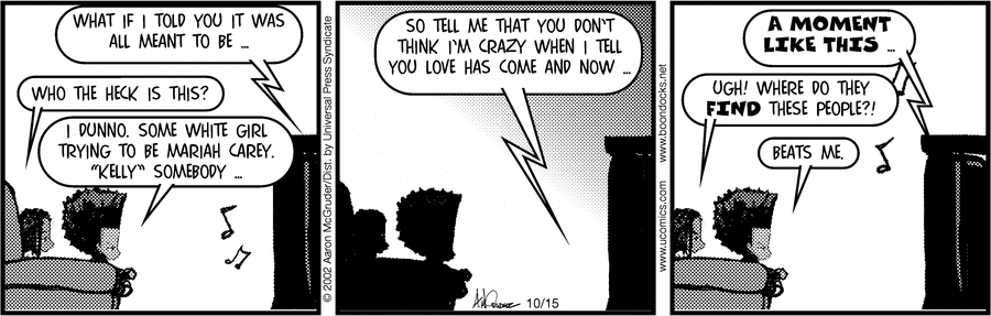 The Boondocks Comic Strip for October 15, 2002 