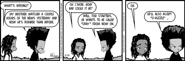 The Boondocks Comic Strip for December 17, 2010 