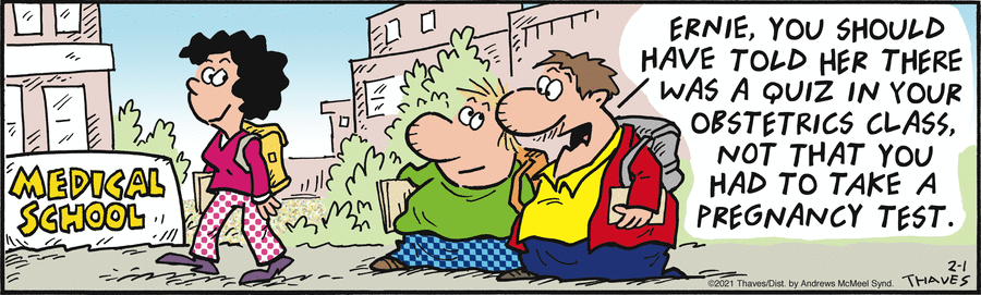 Frank and Ernest Comic Strip for February 01, 2021 
