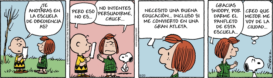 Snoopy en Español Comic Strip for September 20, 2023 