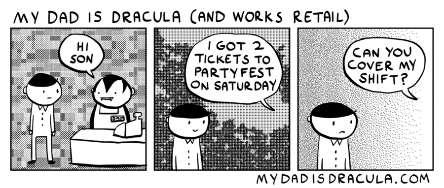 My Dad is Dracula Comic Strip for April 26, 2018 