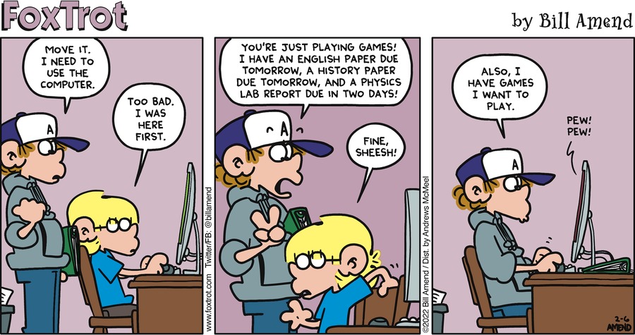 FoxTrot Comic Strip for February 06, 2022 