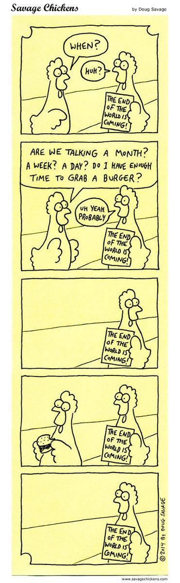 Savage Chickens Comic Strip for September 05, 2018 