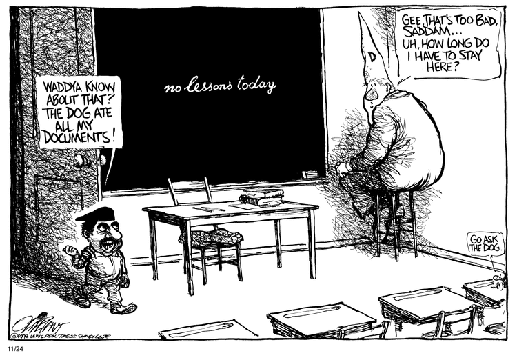 Pat Oliphant Comic Strip for November 24, 1998 