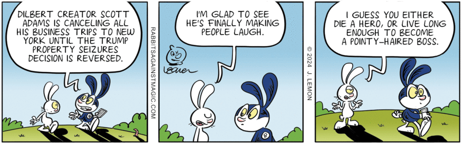 Rabbits Against Magic Comic Strip for March 04, 2024 