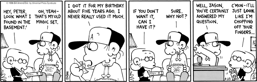 FoxTrot Classics Comic Strip for April 23, 2007 