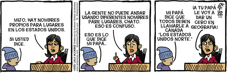La Cucaracha en Español Comic Strip for January 25, 2025 