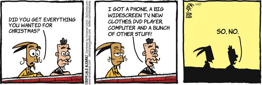 La Cucaracha Comic Strip for December 27, 2014 