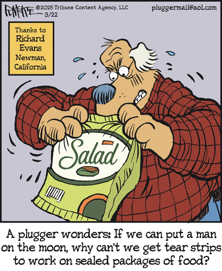 Pluggers Comic Strip for March 22, 2025 