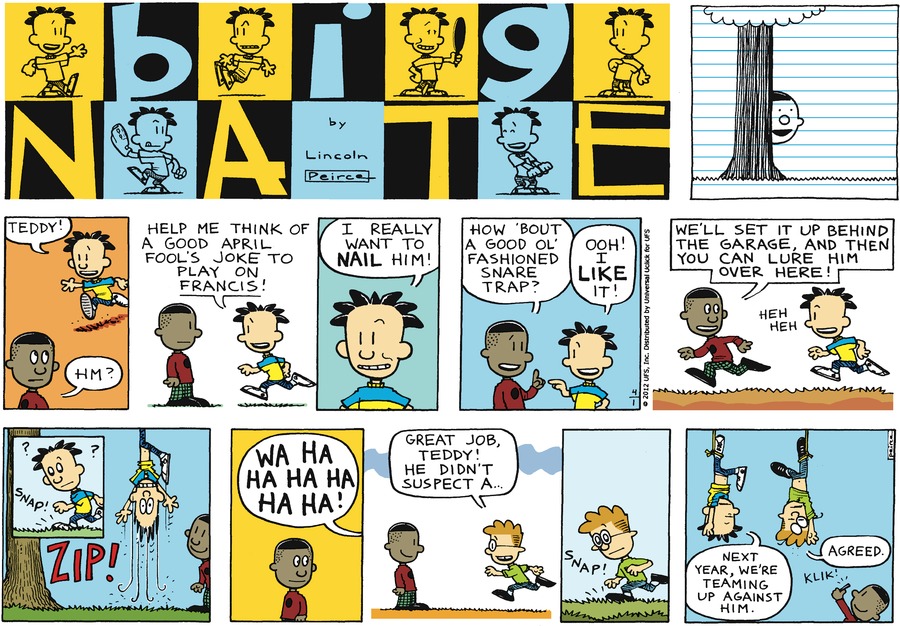 Big Nate Comic Strip for April 01, 2012 