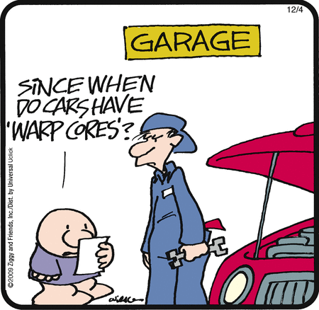 Ziggy Comic Strip for December 04, 2009 