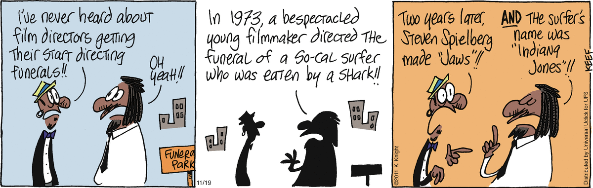 The Knight Life Comic Strip for November 19, 2011 