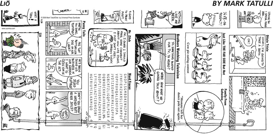 Lio Comic Strip for August 20, 2006 