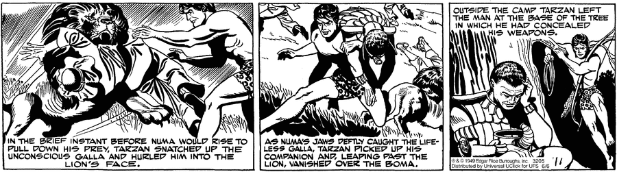 Tarzan Comic Strip for June 06, 2016 