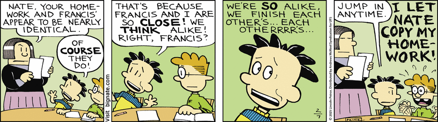 Big Nate Comic Strip for February 07, 2025 