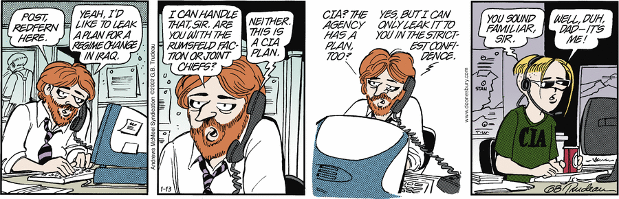 Doonesbury Comic Strip for January 13, 2025 