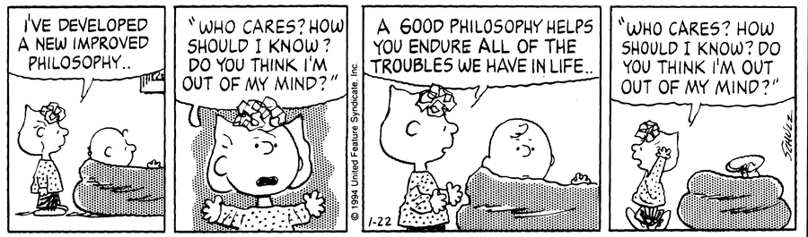 Peanuts Comic Strip for January 22, 1994 