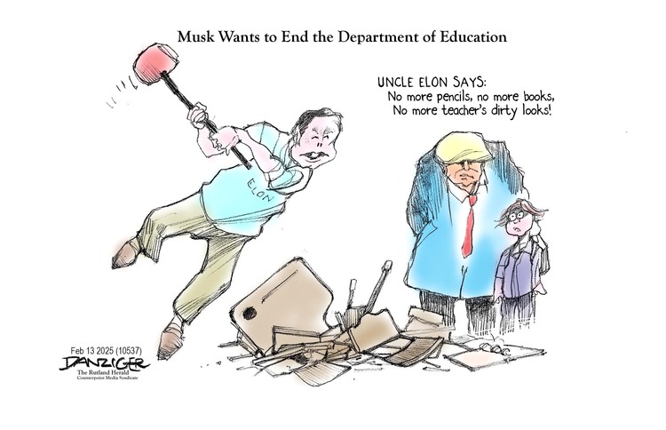 Jeff Danziger Comic Strip for February 14, 2025 